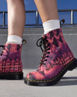 Dr. Marten’s 1460 Pascal Tie Dye Leather Lace Up Combat Boots 6 thumbnail 1