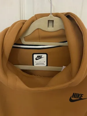 NWT!! Nike Sportswear Tech Fleece Oversized Hoodie in Flax with Black Details thumbnail 7