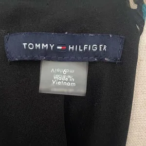 Tommy Hilfiger Maxi Dress 6 Dark Boho Y2K Whimsigoth Sheer Animal Print Tie Neck thumbnail 8