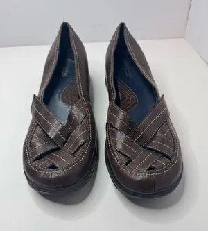 Aerosoles 'What's What' Brown Leather Loafers Size 9.5M thumbnail 1