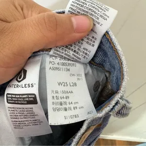 Levi’s 501 Original High Rise Distressed Button Fly Jeans Light Wash Size 25 thumbnail 9