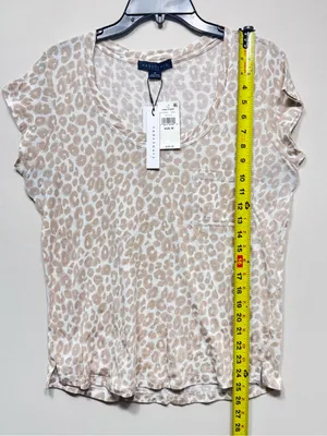 Sanctuary Women's Bale Traveler Leopard Print Scoop Neck Pullover T-Shirt. nwt thumbnail 3
