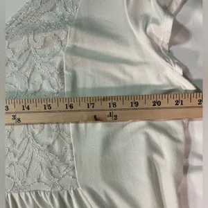 Torrid Super Soft V-neck lace pleated flowy sleeve stretch butter comfy T-shirt thumbnail 8