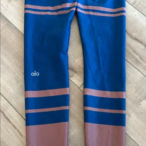 Alo Yoga Women's High Waist Tech Lift Airbrush Legging Rosewater Marathon Sz XS thumbnail 6