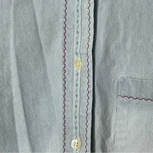 Ruff Hewn Embroidered Long Sleeve Denim Button Up women’s‎ size small thumbnail 3