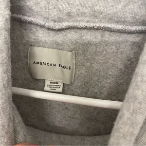American Eagle Grey Funnel Neck Sweatshirt thumbnail 3