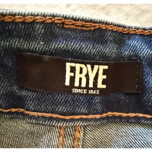 FRYE Jeans Womens Size 4 Blue Denim Straight Leg Mid Rise Medium Wash Preppy thumbnail 3