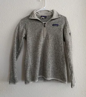 Patagonia Light Gray Half-Zip Fleece Pullover thumbnail 1