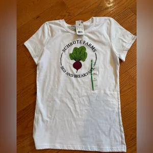 Ripple Junction NWT Schrute Farms Graphic Tee – The Office Parody Shirt thumbnail 3