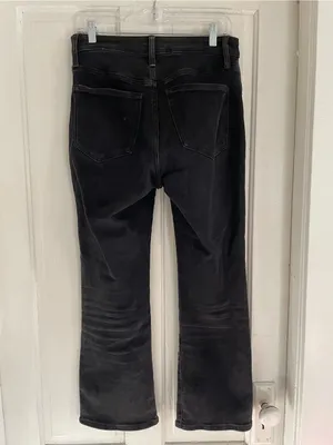 Madewell Black Curvy Kick Out Crop Jean Size 27 thumbnail 5