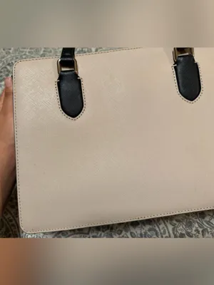Kate Spade New York Pale Cream Pink and Black Satchel with CrossBody handle thumbnail 12