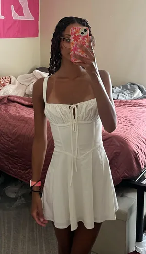 graduation white dress Size XS thumbnail 2