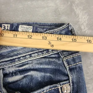 MISS ME Capri Jeans Angel Wings Embellished‎ Size 31 JE5436P3 Western Cropped thumbnail 4
