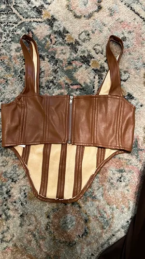Motel Leather Top thumbnail 4
