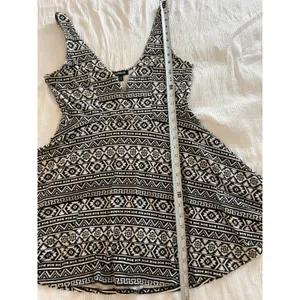 Express Black White Skater Dress Shorts Skort Aztec Geometric Boho Festival Y2K thumbnail 7