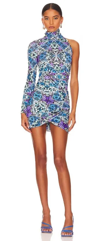 AFRM Mott Dress in Kaleidoscope thumbnail 1