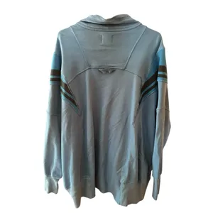 Free People Knockout Track Zip-Up Sweatshirt Oversized Cobalt Large thumbnail 10