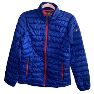 Sierra Designs Blue‎ Lightweight Puffer Jacket Women's Small Packable Coat Blue thumbnail 1