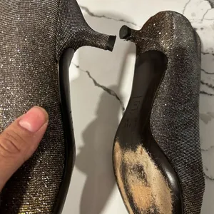 Stuart Weitzman Glittery Kitten Heel 8 thumbnail 5