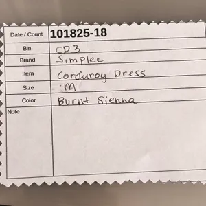 Corduroy Dress Burnt‎ Sienna Medium Orange thumbnail 12