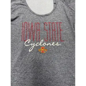 Rivalry Threads T-Shirt Small Iowa‎ State Cyclones Grey Strappy Scoop Back Tee thumbnail 2