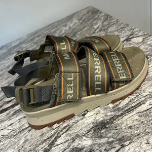 Merrell Olive and Orange Strap Sandals thumbnail 7