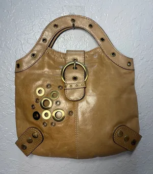 Vintage GUESS Leather Handbag Buckle Y2K 2000's thumbnail 1