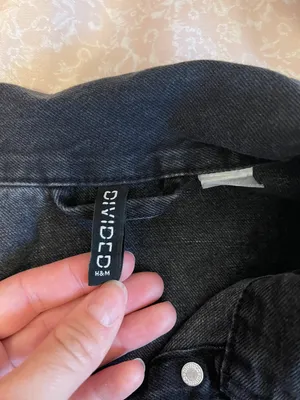 Divided H&M Black Jean Jacket thumbnail 5
