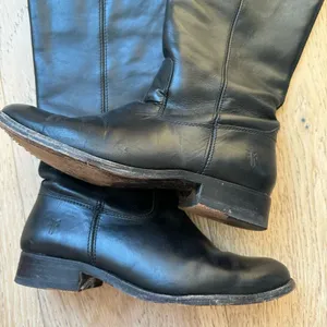 Frye Melissa 77167 Black Riding Boots Women Size 6 Leather Classic Festival Boho thumbnail 2
