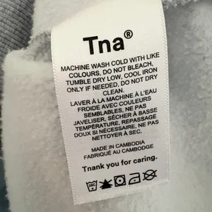 Aritzia Tna Sweatshirt CozyAF Fleece 2 Heather Grey Oversized Crewneck Pullover thumbnail 10