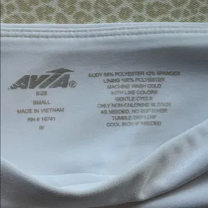 Avia Classic White Athletic Sports Skirt Skort small waistband pocket size S thumbnail 3