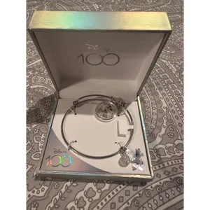 NIB Disney Parks 100th Celebration Minnie Mouse Rose Gold Charm Bracelet thumbnail 6