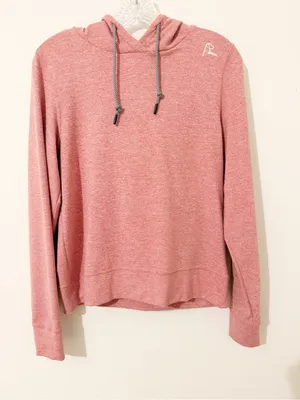 Rhoback Tempo Women’s Heathered Red Rose Pullover Hooded Top Size Small S thumbnail 1