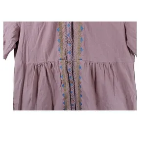 Orange Creek Mumu Dress Size‎ Small Pink Lined w/ Pockets Embroidery Grandmacore thumbnail 6