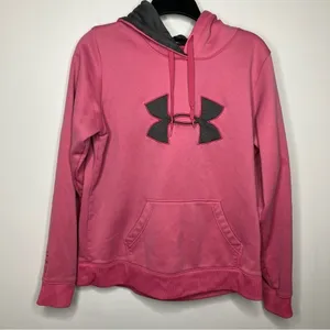 Under Armour‎ semi fitted hoodie size large pink thumbnail 1
