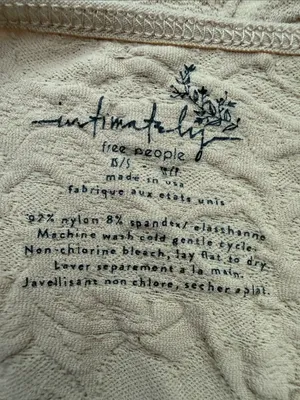 Free People Intimately Beige Textured Bodycon Open Back Mini Dress thumbnail 3