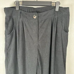 NEW Halara AuraCord Cloud Pants Womens Large Tall LT Black Corduroy Trousers thumbnail 2