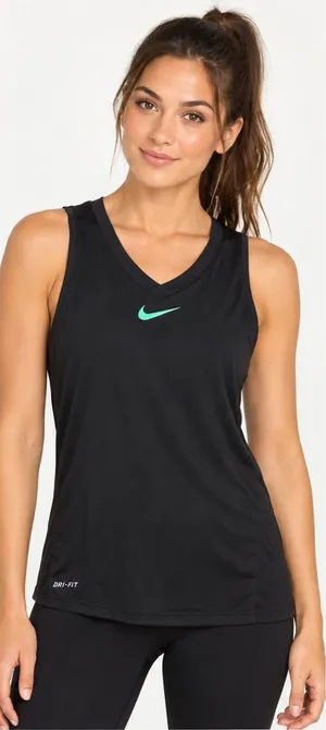 Nike Dri-Fit Black Tank Top thumbnail 1