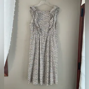 Madewell Floral Midi Dress - Cream and Blue thumbnail 3