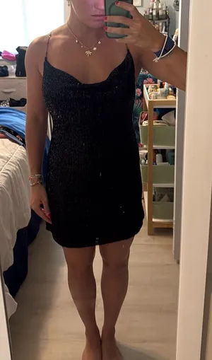 Hello Molly Black Mini cocktail Dress thumbnail 2