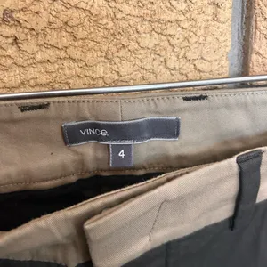 Vince Cotton Colorblock Blue Side Stripe Tuxedo Straight Leg Pants Size 4 thumbnail 2