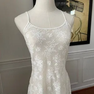 Victoria's Secret stretchy sheer lace chemise ivory Small thumbnail 6