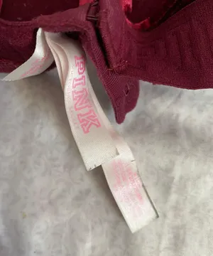 Victoria's Secret PINK velvet maroon bralette thumbnail 5