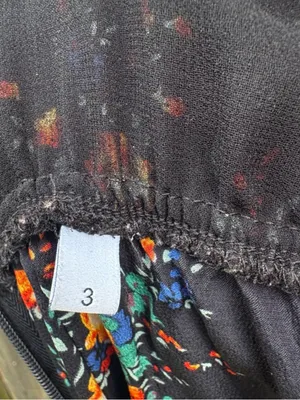 EUC SANDRO Paris Silk Petunia Floral Ruffled Sleeveless Dress Size Medium thumbnail 11