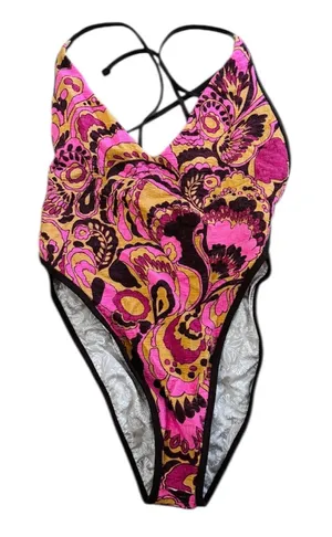 Free People Free-est onepiece high cut swimsuit NEW thumbnail 1