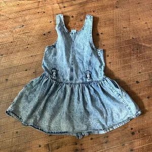 Sister vintage M acid wash sleeveless fit & flare denim top thumbnail 4