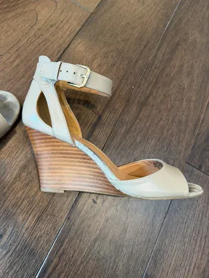 Nine West Wedge Ankle-Strap Sandals in Taupe - C16-026 thumbnail 11