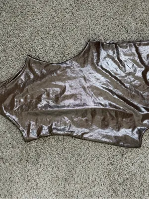 Coucoo Jani Bodysuit Metallic Lucky Penny One Shoulder‎ Women’s Size XS thumbnail 4