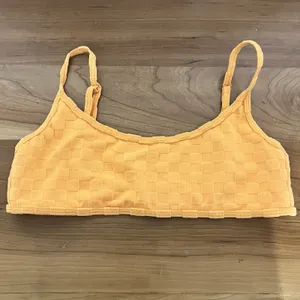 Pacsun Women's Positano‎ Terry Tank Bikini Top Yellow Orange Color Size Small thumbnail 2