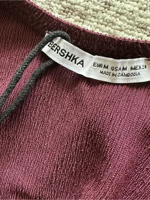 Bershka Asymmetric Long Sleeve Mini Dress With Flared Hem thumbnail 9